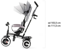 Kinderkraft Rowerek Trójkołowy Aston Grey - 463171 - zdjęcie 10